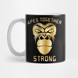 Apes Together Strong Gme Amc Ape Gorilla To the moon Mug